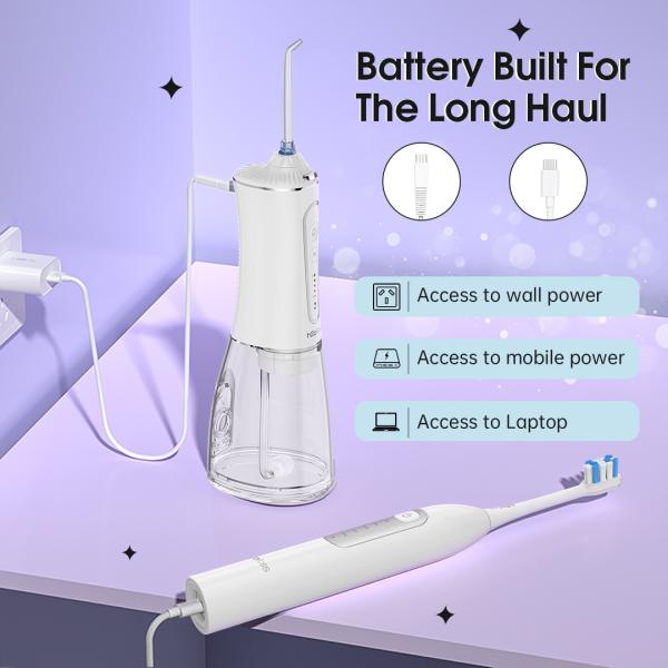 Travel Set Sonic Toothbrush 2 in 1 Water Flosser Teeth Oral Irrigator Electric