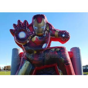Iron Man Bouncer Inflatable Jumping Bouncy Castle Red Bounce House For Kids