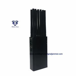 Portable Mobile Phone Signal Jammer WiFi UHF VHF GPS L1/L2/L5 Lojack Remote