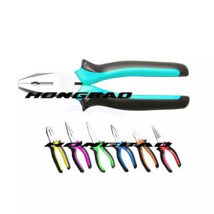 Cheap Long Nose Electrician Insulated Combination Plier Drop Forged Soft Handle 6&quot; 7&quot; 8&quot; European for sale