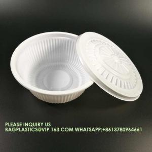 12oz 24oz 32 Oz Sugarcane Bagasse Biodegradable Disposable Compostable Round