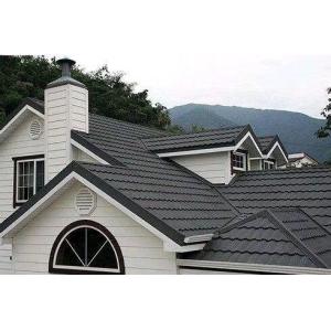 China Popular Waviness Stone Coated Roof Tile Aluminum Zinc Roofing Shingle on sale