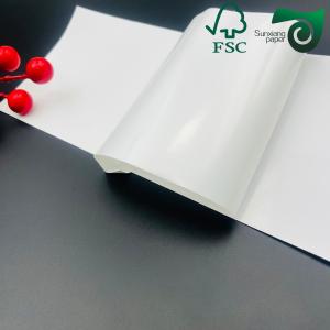 226μM Self Adhesive Sticker Paper White Glossy Waterproof Polypropylene