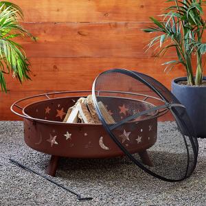 China Customized Metal Stamping Steel Fire Pit  Corten Steel Firebowl 3mm Thickness on sale