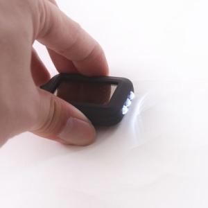 Mini Solar LED Emergency Flashlight , High Powered Flashlight With Keychain