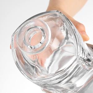 500ml Amber Glass Bottle for Alcohol Gin Liquor Vodka Brandy Red Wine Customized