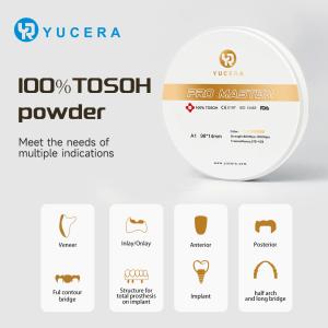 Yucera Pro Master Dental Zirconia Blocks Multilayer A1/A2/A3 Color for Ceramic