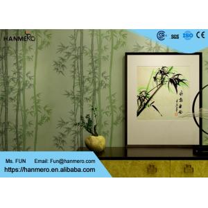 Wet Embossing Moisture - Proof Non woven Wallpaper With Bamboo Pattern