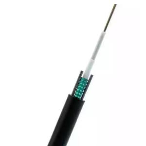 12 Fiber Aerial Optical Fiber Cable GYXTW G652D / SM 1500N For Telecom