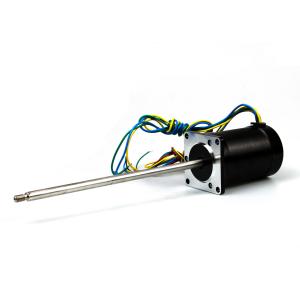 4 Pole 150w 4500rpm 24 Volt Bldc Motor With 57mm diameter with Long Shaft