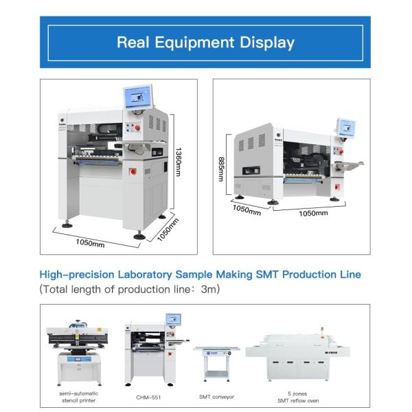 PCB Automatic Pick And Place Machine With Automatic Conveying System