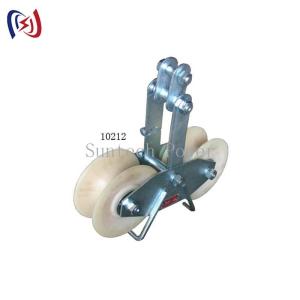 Tandem Sheave Stringing Block 25KN Load Aluminum/Nylon Sheave