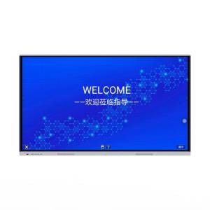 Android Windows10 OS 4K UHD 65 Inch Wall LCD Interactive Touch Screen