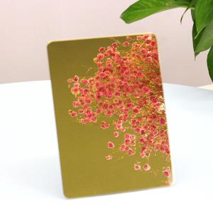 China Aisi 201 304 410 430 4X8 Gold Mirror Stainless Steel Sheet Rose Gold Color on sale