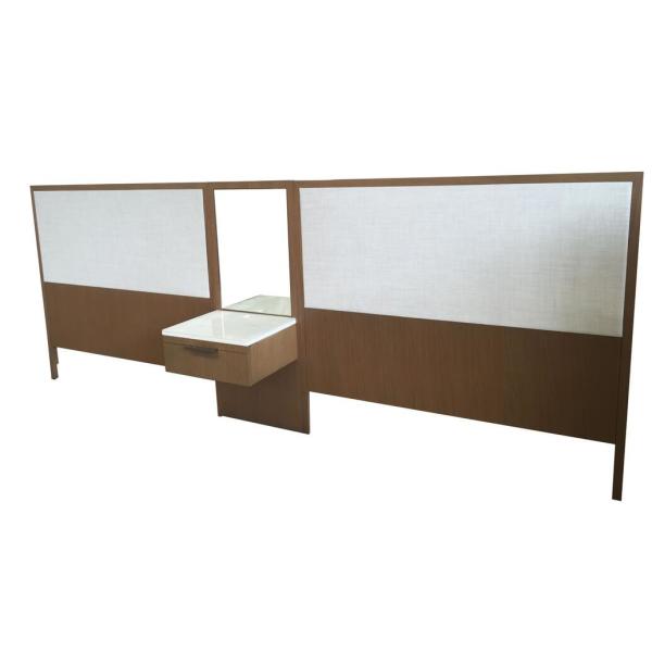 Quality Solid wood frame with upholstery king/queen size wooden headbaord for 5-star hotel bedroom furniture wholesale