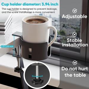 Sturdy Large Desk Cup Holder for Spill-Proof Tableware in Home Office Tolerance