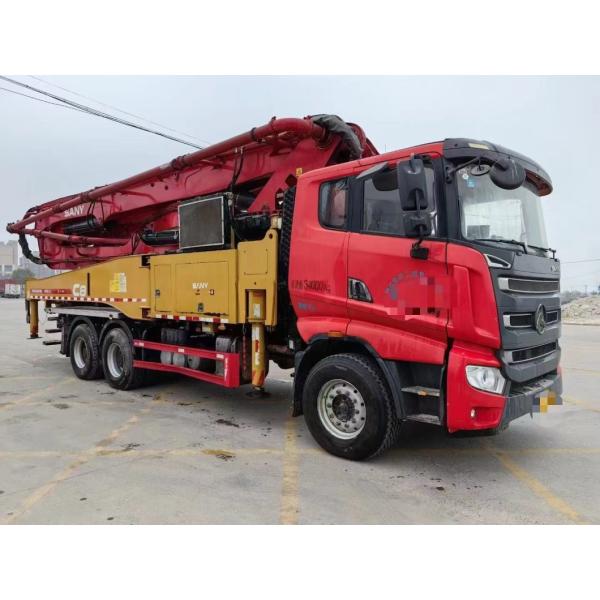 90% Original Condition 49m High Demand Concrete Pump Concrete Mixer within Red
