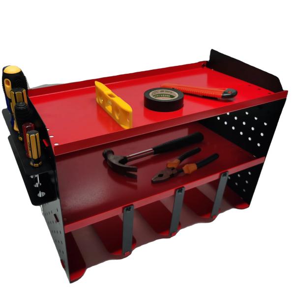 Quality Custom Power Tool Organizer Heavy Duty Metal Drill Bit Holder Shelf Rack Wall Mount wholesale