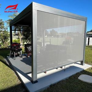 Aluminum Alloy Motorized Retractable Louvered Pergola That Opens And Closes