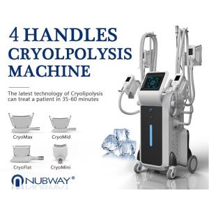 China Fast Fat Reduction! 4 Handles Cryolipolysis Fat Freezing Machine on sale
