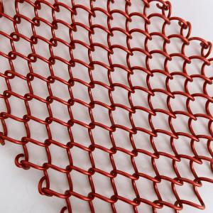 Cheap Anodizing Customized Coil Mesh Drapery Thickness 0.5-2mm for sale