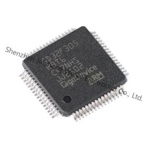 Cheap GD32F305RBT6 Microcontroller 32bit ARM CortexM4F 120MHz FLASH 128kB SRAM 64kB USB CAN DAC; 2.6-3.6V -40+85deg.C LQFP64 for sale