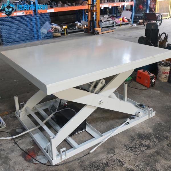 Customized 1000kg Vertical Stationary Scissor Lift Fixed Underground Hydraulic