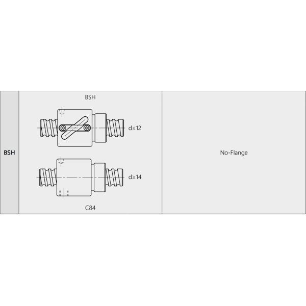 BSHR01604 Ball Screw Lead 16mm Diameter Tbi Rotary Ball Screw