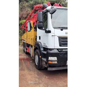 Shacman 49m Used Concrete Pump Truck On Sitrak Chassis With Less Working Hours