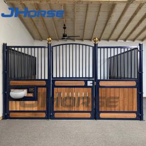 Steel Frame Bamboo Infill Horse Stall Panels Temporary