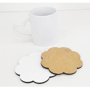 105*105mm Wavy Edge Flower shape Blank Sublimation Ccoasters Hotel And