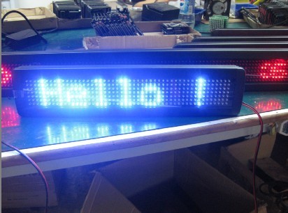 P7.62 LED Moving Sign with remote control F750R Red color