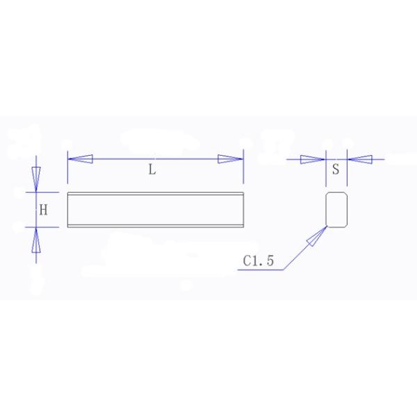 Stone Crushing Carbide Wear Strips Sand Blasting Surface For VSI Machine