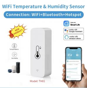 Cheap 2.4GHz Smart WiFi Digital Thermostat Real Time Temperature Humidity Sensor for sale
