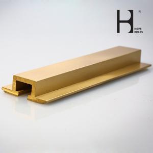 Golden Corrosion Resistant Solid Brass Hinges SGS Certification For Door