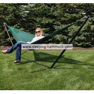 Big Pool Foldable Green Thick String Mayan Hammock Hand Woven With Stand 55 X 84