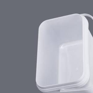 Supplied Rectangle Plastic Bucket Storage Pail Container With Lid Handle