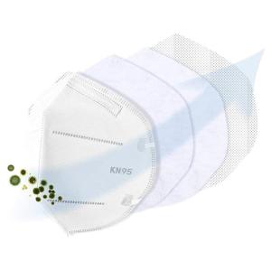 Disposable KN95 Face Mask , Nonwoven Face Masks Elastic Earloop Care 50Pcs KN95