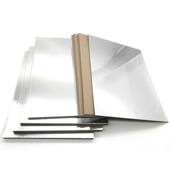 Quality Recycled Paper Board 2mm Mills Silver Metalized with Grey Back wholesale