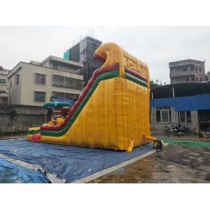0.55mm PVC Tarpaulin Inflatable Dry Slide Wind Resistance