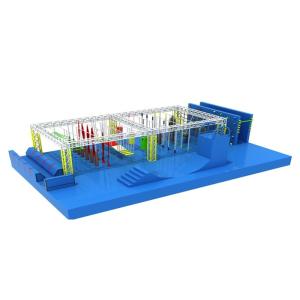 American Inflatable Sports Games / Kids Game Ninja Warrior Obstacle Course