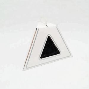 Macaron Box Packaging Triangle Pyramid Shape Small Cake Packaging Box