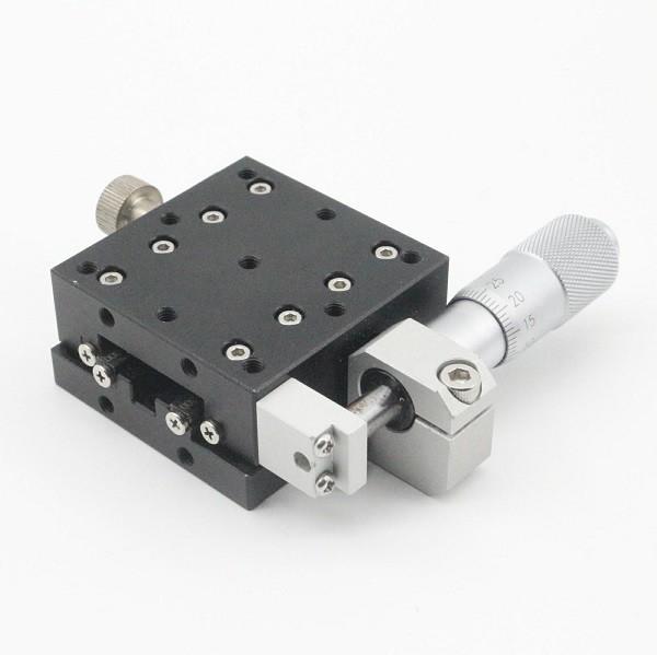 Quality X Axis Cross Roller Slide Table , XY Axis Stage Micrometer Feed Type wholesale