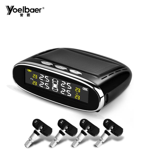 Quality Solar Tyre Pressure Monitoring System Display Intelligent Temperature Warning wholesale