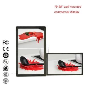 32'' Network Digital Menu Boards Vertical Mounting With Anti-reflect Glass