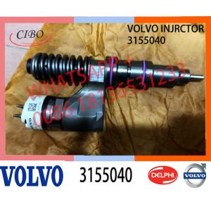 China D12D Common Rail Fuel Injector VOE3155040 3155040 for EC360 EC360B EC460 Excavator Injector on sale