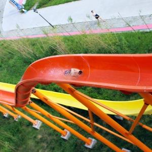 Funny Entertainment Insane Water Slides For Aqua Park Thrilling Artistic Design