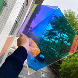 Rainbow Patterns Acrylic Sheets 3mm Thickness Colorful Iridescent Acrylic Sheet
