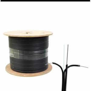 Self Supporting Butterfly Optical Cable with Metal Reinforcement LSZH Sheath and