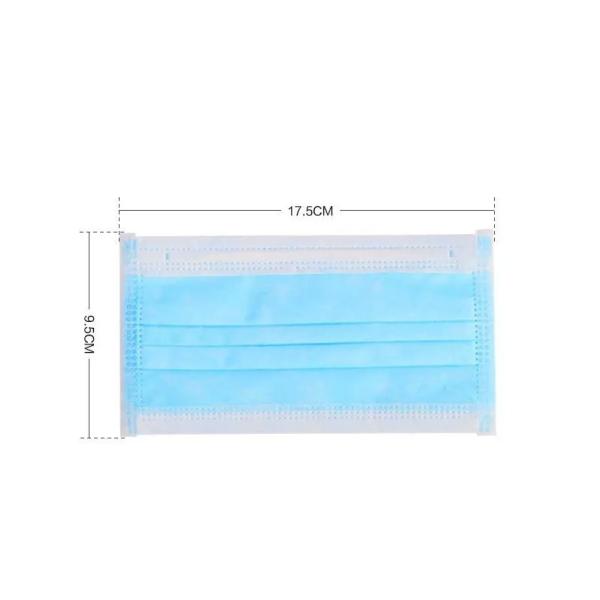 Quality Disposable Non Woven Fabric Mask Foldable With Adjustable Nose Clip wholesale